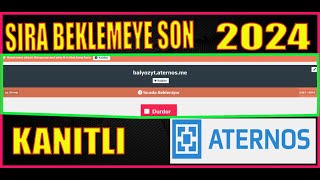 Aternos Sıra Beklemeye SONN  Sırada Bekleniyor Çözümü 2024  \u00100 [upl. by Aihcila718]