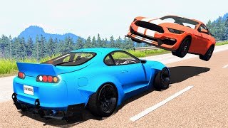 Loss of Control Crashes 34 – BeamNG Drive  CrashBoomPunk [upl. by Linoel]