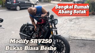 Bengkel Modify SRV250  Custom Qjmoto SRV250 video vlog motovlog srv250 ​⁠FTGARAGERACING [upl. by Arahs216]