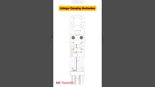 Linkage Clamping Mechanism cad design solidwork machine [upl. by Latnahc]