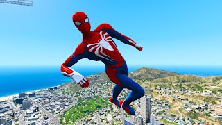 GTA 5 Spiderman Epic Jumps CompilationGTA V Fails Funny Moments [upl. by Alol541]