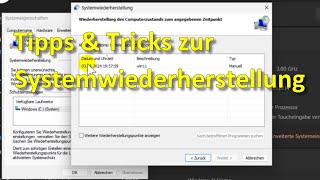 Windows 11 Tipps amp Tricks zur Systemwiederherstellung [upl. by Woodley]