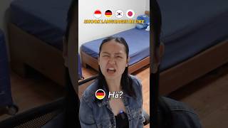 SHOOK Languages be like 😧😂 languages indonesian german korean japanese funny [upl. by Kalman]