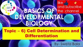 Cell Determination and DifferentiationBasics of developmental biology  CSIRNET 2022 GATE DBT [upl. by Cleon]