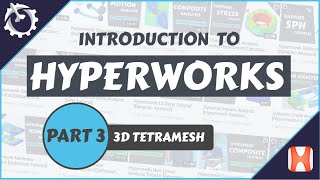 Introduction to Hyperworks PART3 3D Tetramesh [upl. by Koerlin]