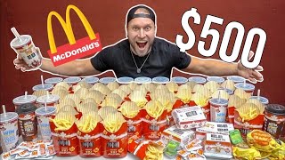 500 McDONALDs CHALLENGE [upl. by Eylsel430]