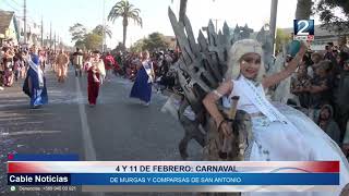 02 FEB 2024 Carnaval de murgas y comparsas de San Antonio 4 y 11 de febrero [upl. by Abibah]