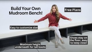 The BEST Mudroom Bench You Can Build [upl. by Ydwor]