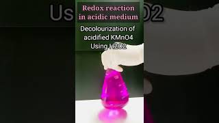 Decolourisation of acidified potassium permanganate [upl. by Atiluj]