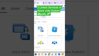 3Linked Services azuredatafactory youtubeshorts shorts shortvideo azuredataengineer azure [upl. by Thilda]