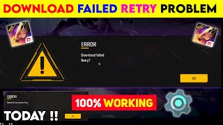 FREE FIRE DOWNLOAD FAILED RETRY PROBLEM  HOW TO SOLVE FREE FIRE DOWNLOAD FAILED PROBLEM  18 JUNE [upl. by Fulvi]