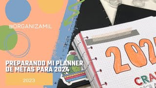 Preparando mi agenda de metas para el 2024 [upl. by Collayer]