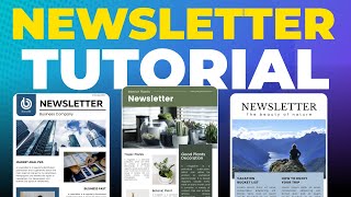 Canva Newsletter Tutorial  How To Create Newsletter on Canva [upl. by Eillac13]