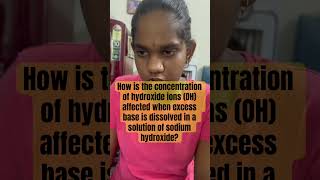 How is the concentration of hydroxide ions OH affected when excess base is dissolved in a solution [upl. by Wyndham121]