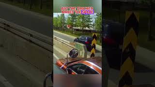 Trucker Stands His Ground Against Entitled Driver [upl. by Nnylarac363]