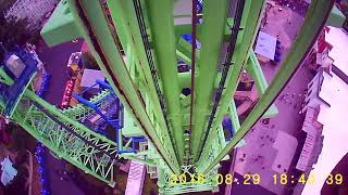 Six Flags New England Goliath On Ride POV July 11 2018 [upl. by Placia254]