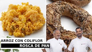 Arroz con coliflor y bacalao  Rosca de pan con semillas  con Karlos Arguiñano [upl. by Eirene]