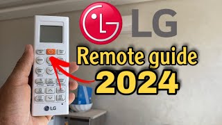 LG ac remote control guide 2024 ❄️☀️how to use it and how to set [upl. by Edora]