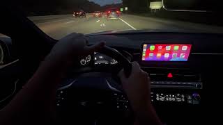 2024 Genesis G70 33T Sport Prestige AWD  POV ASMR Night Drive [upl. by Annayar]