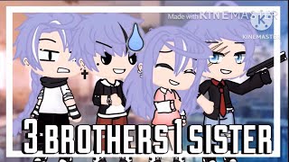 3 brothers 1 sister  GLMM  Gacha life mini movie  Sabriyah’s Tv 20  Gacha Life [upl. by Hoem]