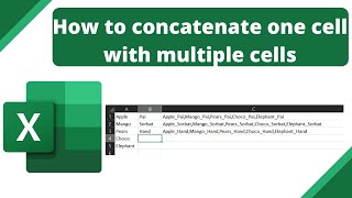 Concatenate Excel Tutorial [upl. by Eelsnia]