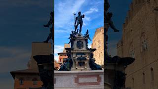 Fontana del Nettuno Bologna 🇮🇹shorts bologna fontana nettuno monument emiliaromagna italy [upl. by Ebneter964]