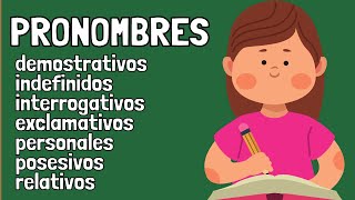 Los PRONOMBRES tipos y EJEMPLOS oraciones para estudiantes✍️ [upl. by Falo552]