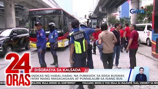 24 Oras Part 2 Aksidente dahil sa pagpasok sa EDSA busway Lagay ng panahon atbp [upl. by Wadleigh700]