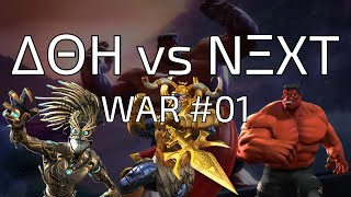 ΔΘH vs NΞXT  WAR 01  SEASON 54  MCOC [upl. by Zoellick452]