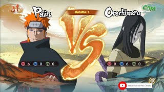 PAIN VS OROCHIMARU NARUTO SHIPPUDEN ULTIMATE NINJA STORM 4 DUBLADO [upl. by Gardy4]