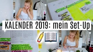 MEIN KALENDERSETUP für 2019 Organisation Planung Ziele  bosslife2019 [upl. by Llebiram]