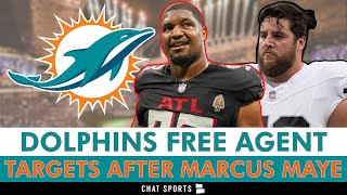 UPDATED Dolphins Free Agent Targets After Signing Marcus Maye Ft Greg Van Roten amp Calais Campbell [upl. by Nosahc]