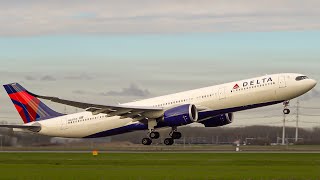 Schiphol Airport PlaneSpotting  20 Mins of CLOSEUP Takeoffs and Landings at Amsterdam [upl. by Guthrey]