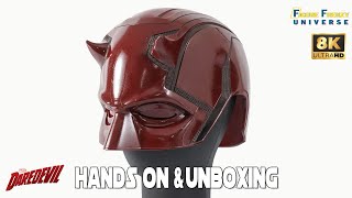 Daredevil TV Series LifeSize Movie Replica Helmet Hands on amp Unboxing [upl. by Areemas]