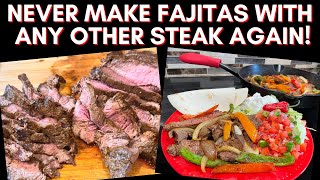 Flat Iron Steak Fajitas The Most Tender Juicy Recipe Youll Ever Try [upl. by Leland]