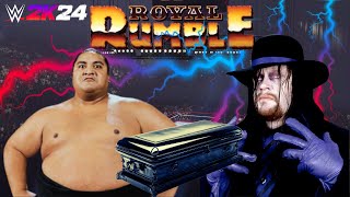 Undertaker vs Yokozuna Casket Match Royal Rumble 1994  WWE 2K24 [upl. by Guenna]