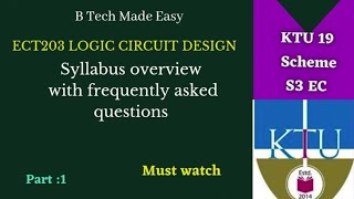 Frequently asked questions amp syllabus overview Part 1 Logic Circuit Design [upl. by Itagaki387]