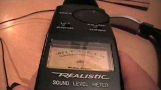 Realistic sound level meter [upl. by Ardnua]