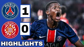 PSG vs Girona  Highlights  UEFA Champions League  18th Sept 2024 [upl. by Iila]