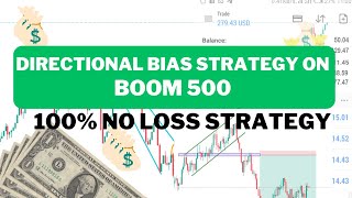 Directional Bias Strategy on Boom 500 Index  Spikes and Scalps 100 Working No Loss Strategy PT 2 [upl. by Quinta]