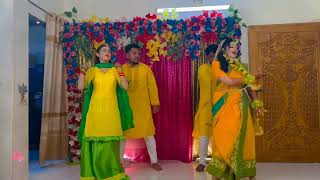 Jhoom Barabar Jhoom  Dance performance  Pritys Haldi Night  Wedding song jhoombarabarjhoom [upl. by Ahsik818]