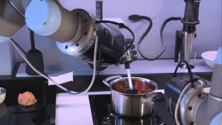 Robot chef stirs pours and changes cooking temperature [upl. by Trebron941]