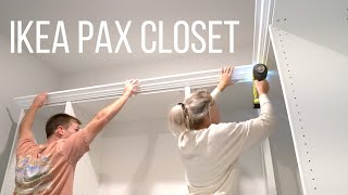 IKEA PAX Closet  Home With Stefani [upl. by Akerdna]