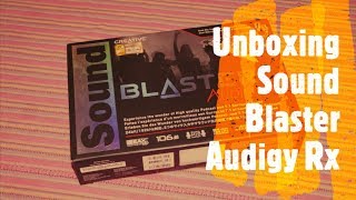 Unboxing Sound Blaster Audigy Rx en Español [upl. by Silbahc679]