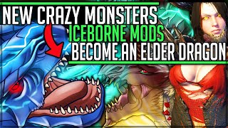 TWO NEW MONSTERS  Become An Elder Dragon  God VS ProNoob  Monster Hunter World Iceborne PC Mods [upl. by Ethel]