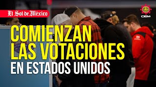 Comienza la jornada electoral en Estados Unidos [upl. by Allene]