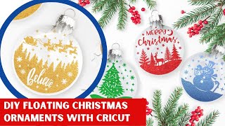 How To Make Floating Ornaments With Cricut [upl. by Hynes]