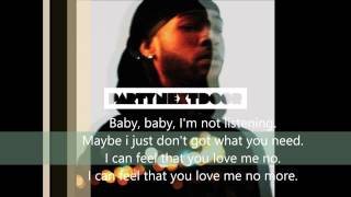 PartyNextDoor  TBH Lyrics on screen [upl. by Care]