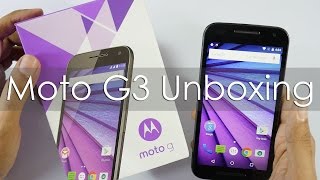 Moto G3 3rd Gen Unboxing amp Hands On Overview [upl. by Dodie891]