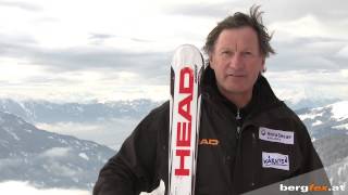 Learning to ski Safty rules with Franz Klammer  English [upl. by Naie]